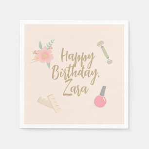 Serviette En Papier Design élégant Spa Party personnalisé