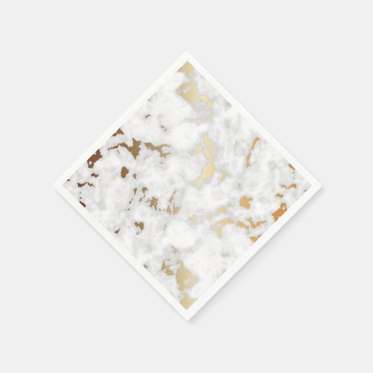 Serviette En Papier Design en pierre de marbre d'or (Coin)