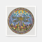 Serviette En Papier Design en verre à collier de libellules (Devant)