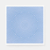 Serviette En Papier Design Faux Tulle Bleu Léger (Devant)