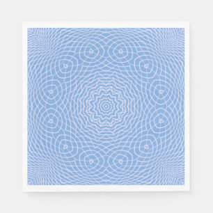 Serviette En Papier Design Faux Tulle Bleu Léger