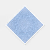 Serviette En Papier Design Faux Tulle Bleu Léger (Coin)