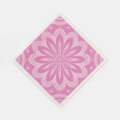 Serviette En Papier Design Faux Tulle Rose (Coin)