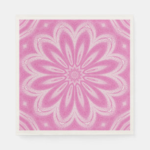 Serviette En Papier Design Faux Tulle Rose