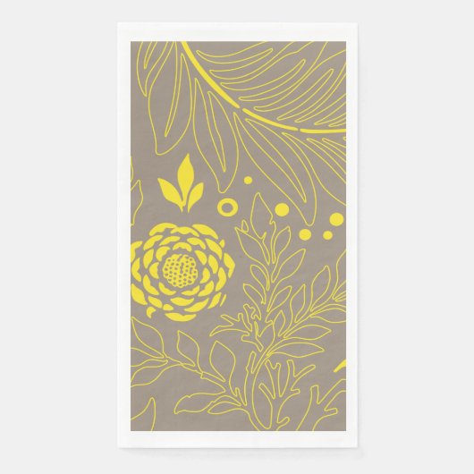 Serviette En Papier Design floral 18 (Devant)