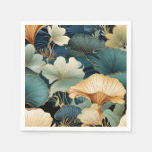 Serviette En Papier Design floral élégant Ginko (Devant)