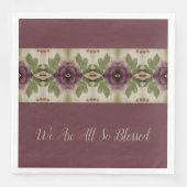 Serviette En Papier Design Floral Étonnant Dans Les Purples (Devant)