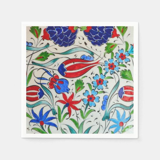 Serviette En Papier Design floral turc (Devant)