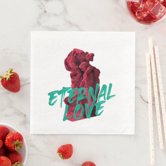 Serviette En Papier Design graphique dynamique, urbain, tendance Etern (En situation)