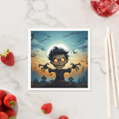 Serviette En Papier Design Halloween (En situation)