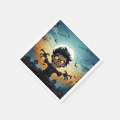 Serviette En Papier Design Halloween (Coin)