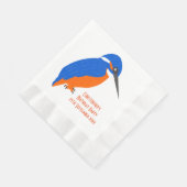 Serviette En Papier Design Kingfisher (Coin)