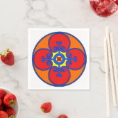 Serviette En Papier Design méditerranéen en Sicile (En situation)