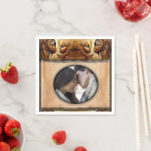 Serviette En Papier Design moderne égyptien, islamique, arabe et afric (En situation)