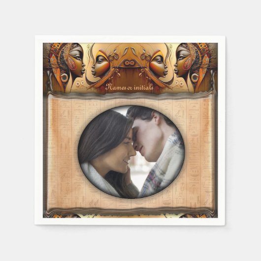 Serviette En Papier Design moderne égyptien, islamique, arabe et afric (Devant)