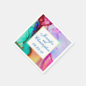 Serviette En Papier Design moderne en marbre Abstrait (Coin)