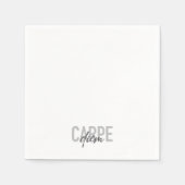 Serviette En Papier Design moderne, simple, urbain, cool Carpe Diem (Devant)