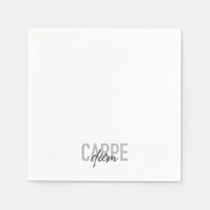 Serviette En Papier Design moderne, simple, urbain, cool Carpe Diem