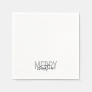 Serviette En Papier Design moderne, simple, urbain cool Joyeux Noël