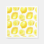 Serviette En Papier Design motif citron (Devant)
