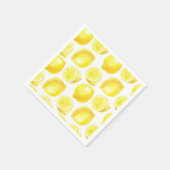 Serviette En Papier Design motif citron (Coin)