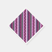 Serviette En Papier Design motif coloré (Coin)