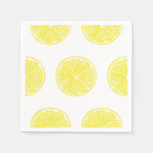 Serviette En Papier Design motif de tranches de citron (Devant)