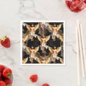 Serviette En Papier Design Motif des Anges d'or céleste (En situation)