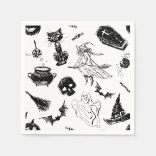 Serviette En Papier Design motif d'Halloween