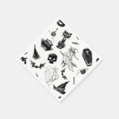 Serviette En Papier Design motif d'Halloween (Coin)