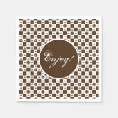 Serviette En Papier Design Motif élégant (Devant)