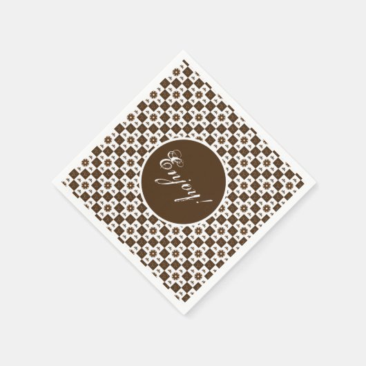 Serviette En Papier Design Motif élégant (Coin)