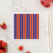 Serviette En Papier Design Motif Orange Blue (En situation)