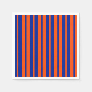 Serviette En Papier Design Motif Orange Blue