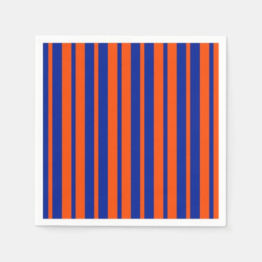 Serviette En Papier Design Motif Orange Blue (Devant)