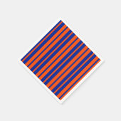 Serviette En Papier Design Motif Orange Blue (Coin)
