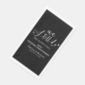Serviette En Papier Design Nous Faisons Toujours Mariage Vow Renouvell (Coin)