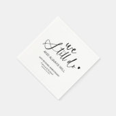 Serviette En Papier Design Nous Faisons Toujours Mariage Vow Renouvell (Coin)