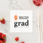 Serviette En Papier Design officiel du logo de l'Université d'État d'I (En situation)