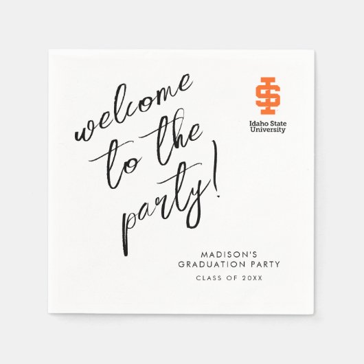 Serviette En Papier Design officiel du logo de l'Université d'État d'I (Devant)