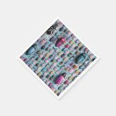 Serviette En Papier Design scarabées et gâteaux pop pastel chic (Coin)