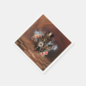 Serviette En Papier Design steampunk mignon (Coin)