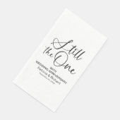 Serviette En Papier Design Toujours Le Renouveau Vow Un Mariage (Coin)