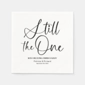 Serviette En Papier Design Toujours Le Renouveau Vow Un Mariage (Devant)