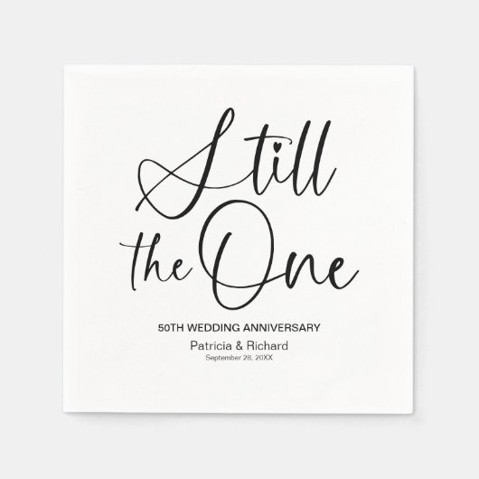 Serviette En Papier Design Toujours Le Renouveau Vow Un Mariage (Devant)