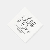 Serviette En Papier Design Toujours Le Renouveau Vow Un Mariage (Coin)