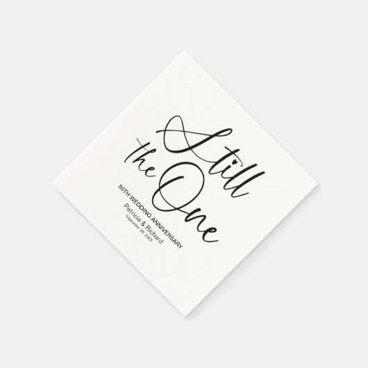 Serviette En Papier Design Toujours Le Renouveau Vow Un Mariage (Coin)