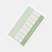 Serviette En Papier Design vertical élégant (Coin)