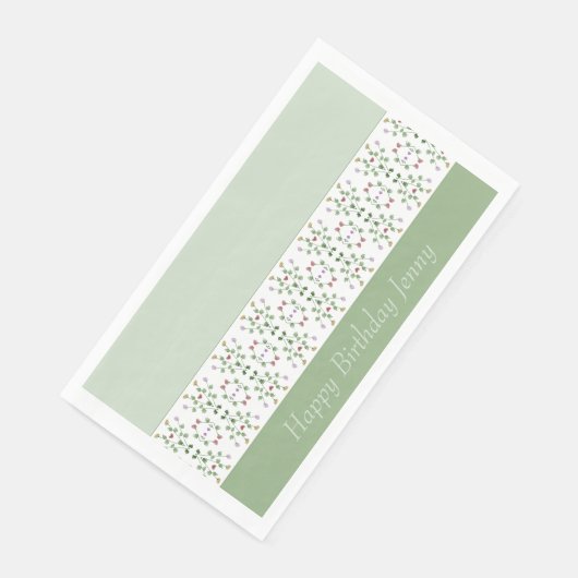 Serviette En Papier Design vertical élégant (Coin)
