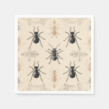 Design vintage chic de fourmis symétriques